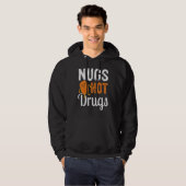 Funny Chicken Nugget Tee Nugs Not Drugs (Vorne ganz)