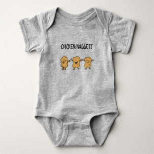 Funny Chicken Nuggets Baby Strampler