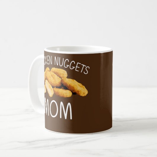 Funny Chicken Nuggets Geschenk für Mama Frauen Nug Kaffeetasse (Vorderseite Links)