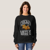 Funny Chicken Nuggets Lover Retro Bootleg 90er Sweatshirt (Vorne ganz)