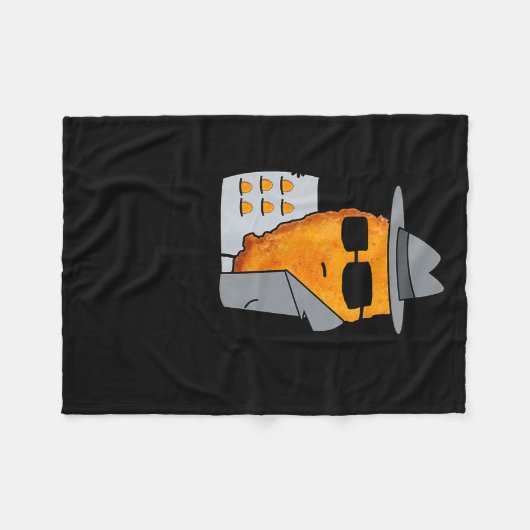 Funny Chicken Nuggets - Nugs Not Drugs  Fleecedecke (Vorderseite (Horizontal))