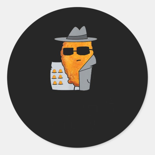 Funny Chicken Nuggets - Nugs Not Drugs Runder Aufkleber (Vorderseite)