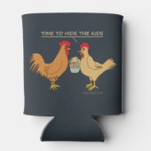 Funny Chicken Ostereier Cartoon Dosenkühler (Rückseite)