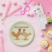 Funny Chicken Ostereier Cartoon Pappteller (Party)