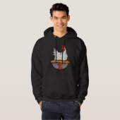 Funny Chicken Pie Math Geek Math Nerd Pi Day Hoodie (Vorne ganz)