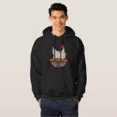 Funny Chicken Pie Math Geek Math Nerd Pi Day Hoodie (Vorne ganz)