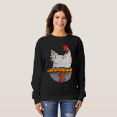 Funny Chicken Pie Math Geek Math Nerd Pi Day Sweatshirt (Vorne ganz)