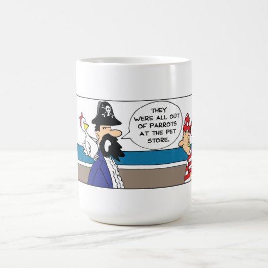 Funny Chicken Pirate Kaffeetasse (Mittel)