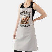 Funny Chicken poop word art Schürze (InSitu)