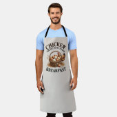 Funny Chicken poop word art Schürze (Getragen)