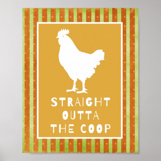 Funny Chicken Poster (Vorne)