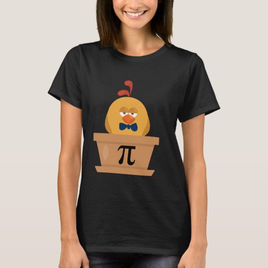 Funny Chicken Pot Pi Shirt Day Pie Math Lover Geek (Vorderseite)