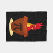 Funny Chicken Pot Pie - Chicken Pi Day 2019 Shirt Fleecedecke (Vorderseite (Horizontal))