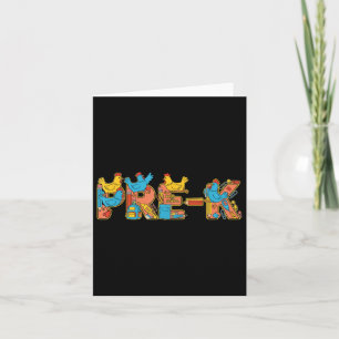 Funny Chicken Pre K Back to School Kinder Jungs Mä Karte
