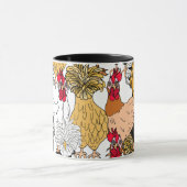 Funny Chicken Pun | Chicken Quote Morgens Spaß Tasse (Zentrum)