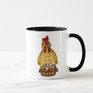 Funny Chicken Pun   Hühnerquote Spaß Tasse