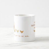 Funny Chicken Pun Mother-Day-Geschenk Kaffeetasse (Mittel)