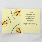 Funny Chicken Purple Mother's Day Card Karte (Innenseite)