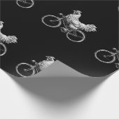 Funny Chicken Riding Bike Süße Tier Liebe Geschenkpapier (Ecke)
