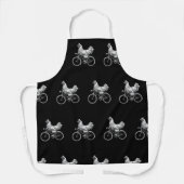 Funny Chicken Riding Bike Süße Tier Liebe Schürze (Vorderseite)