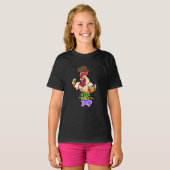 Funny Chicken Rise and Fly” T-Shirt (Vorne ganz)