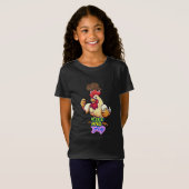 Funny Chicken Rise and Fly” T-Shirt (Vorne ganz)