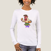 Funny Chicken Rise and Fly” T-Shirt Tri-Blend Shirt (Vorderseite)