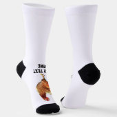 Funny Chicken Rooster Farm Custom Message Socken (Gewinkelt)