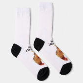 Funny Chicken Rooster Farm Custom Message Socken (Rechts)