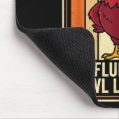 Funny Chicken Rooster Humor Warning Fluent In Fowl Mousepad (Ecke)