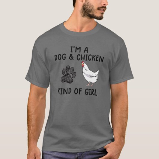 Funny Chicken S For Women Funny Dog Bauer Girl Do T-Shirt (Vorderseite)