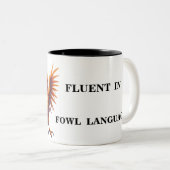 Funny Chicken Sarcasm Zweifarbige Tasse (VorderseiteRechts)