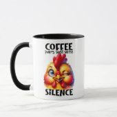 Funny Chicken/Sarcastic Zitat Tasse (Links)