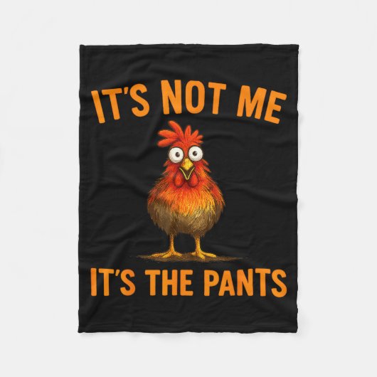 Funny Chicken Silly Farm Animal Humor Gift For Men Fleecedecke (Vorderseite)