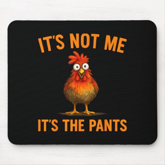 Funny Chicken Silly Farm Animal Humor Gift For Men Mousepad (Vorne)