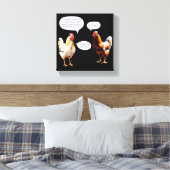 Funny Chicken Spaß Hens Joke Novelty Leinwanddruck (Insitu (Schlafzimmer))