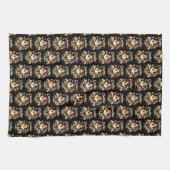 Funny Chicken Spaß Rustic Farm Life Kissen Geschirrtuch (Horizontal)