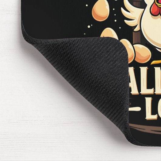 Funny Chicken Spaß Rustikales Landleben Mousepad (Ecke)