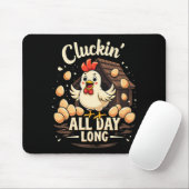 Funny Chicken Spaß Rustikales Landleben Mousepad (Mit Mouse)