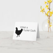 Funny Chicken Spaß: Was für ein Fuster Cluck? LEER Karte (Gelbe Blume)