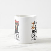 Funny Chicken Sprichwort Kaffeetasse (Mittel)