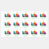 Funny Chicken Stickers - Benutzerdefinierter Text Etiketten (Blatt)