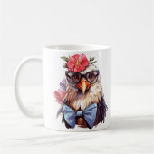 Funny Chicken Sublimation Kaffeetasse (Links)