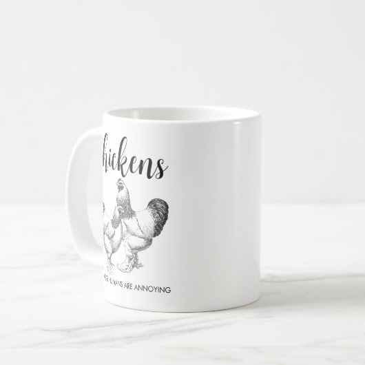 Funny Chicken Tasse (Vorderseite Links)