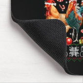 Funny Chicken Ugly Christmas Sweater Holiday Desig Mousepad (Ecke)