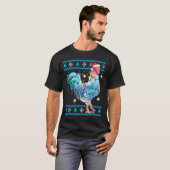 Funny Chicken Ugly Christmas Sweater T-Shirt (Vorne ganz)