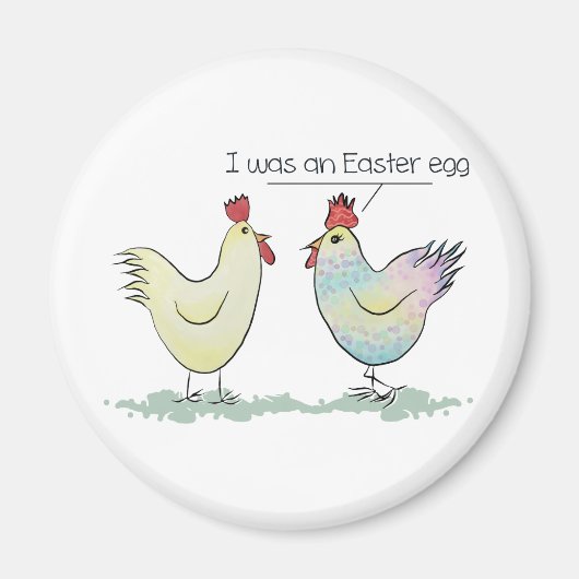 Funny Chicken war ein Ostereier Magnet (Vorne)