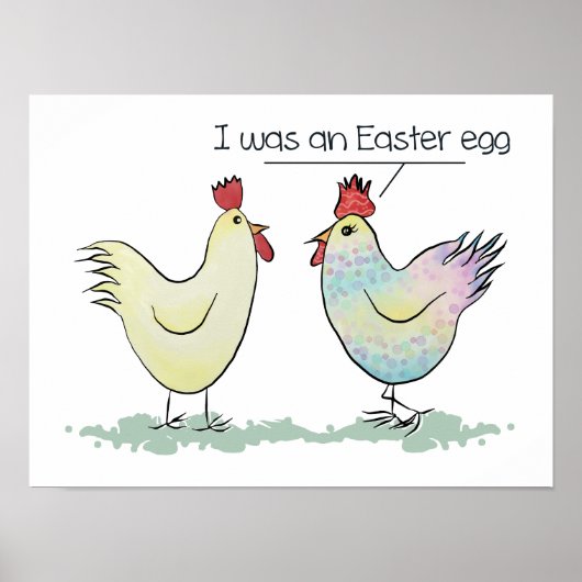 Funny Chicken war ein Ostereier Poster (Vorne)