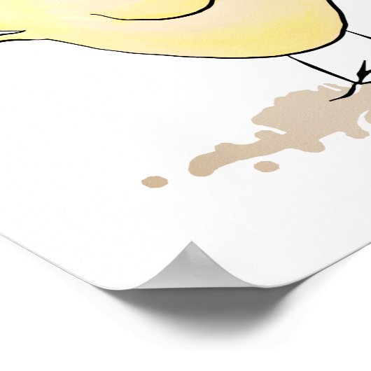 Funny Chicken war ein Ostereier-Poster Poster (Ecke)