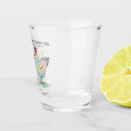 Funny Chicken war ein Ostereier Schnapsglas (Rechts)